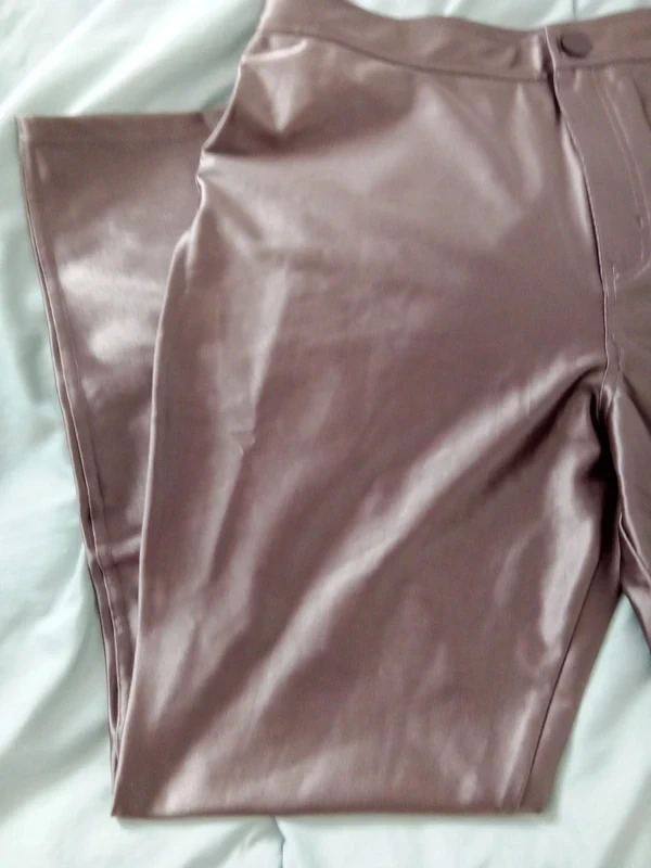 Calça legging stretch, bronze brilhante. – photo 2